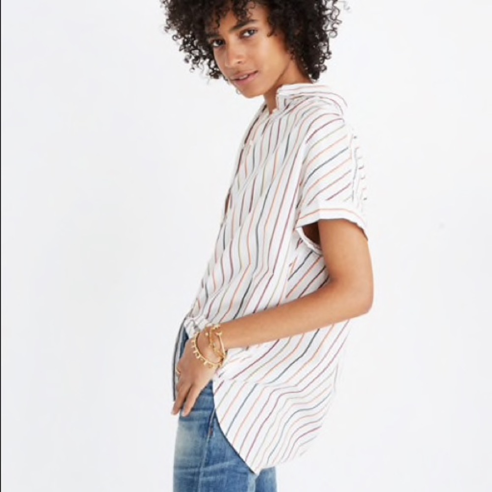 Madewell Central Shirt in Sadie Stripe